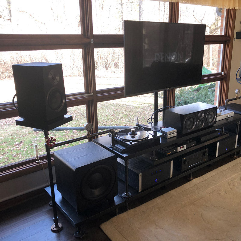 Tinkerer Builds DIY Steampunk Style AV Rack for Home Audio Gear