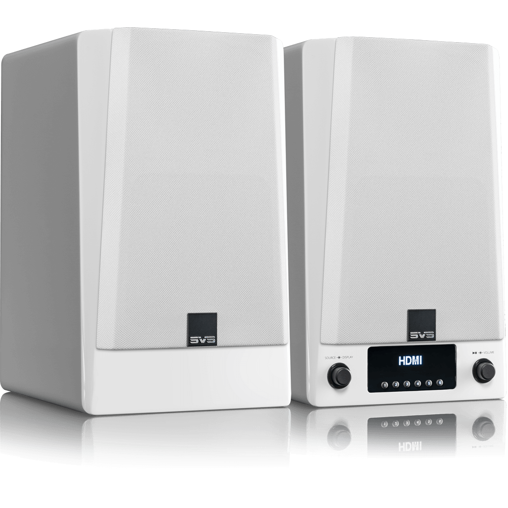 Prime Wireless Pro Speaker Pair - White Gloss - Outlet